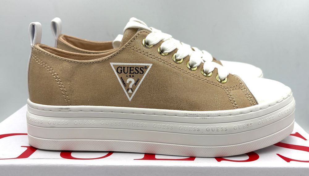 ‼️Nowe oryginalne trampki GUESS Brigs złote 35 AZ 135 buty damskie