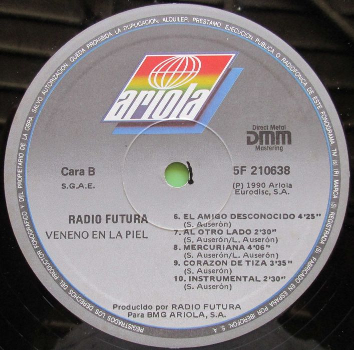 Radio Futura - - - - - Veneno En La Piel - - - - - LP