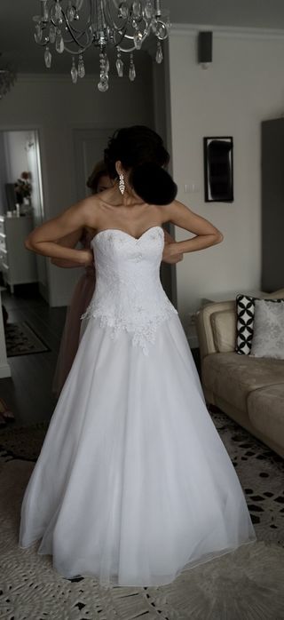 Suknia ślubna z gorsetem