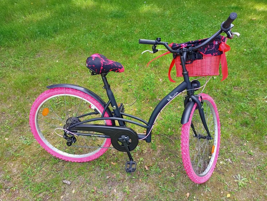 NOWY damski rower miejski B-TWIN ELOPS 3, koła 26", rama 18", 2w1.