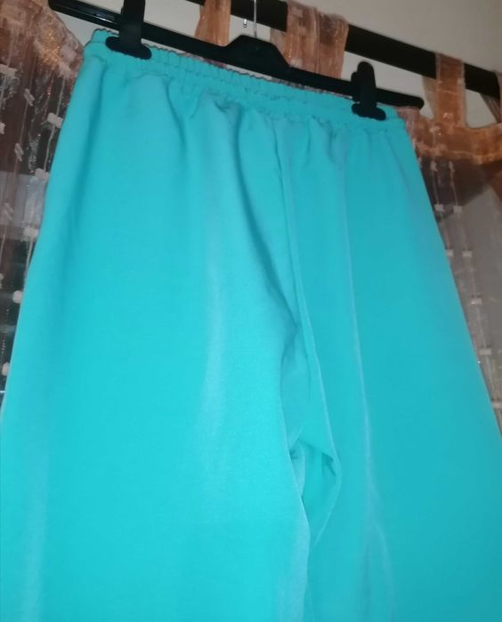 Calças fato treino turquesa