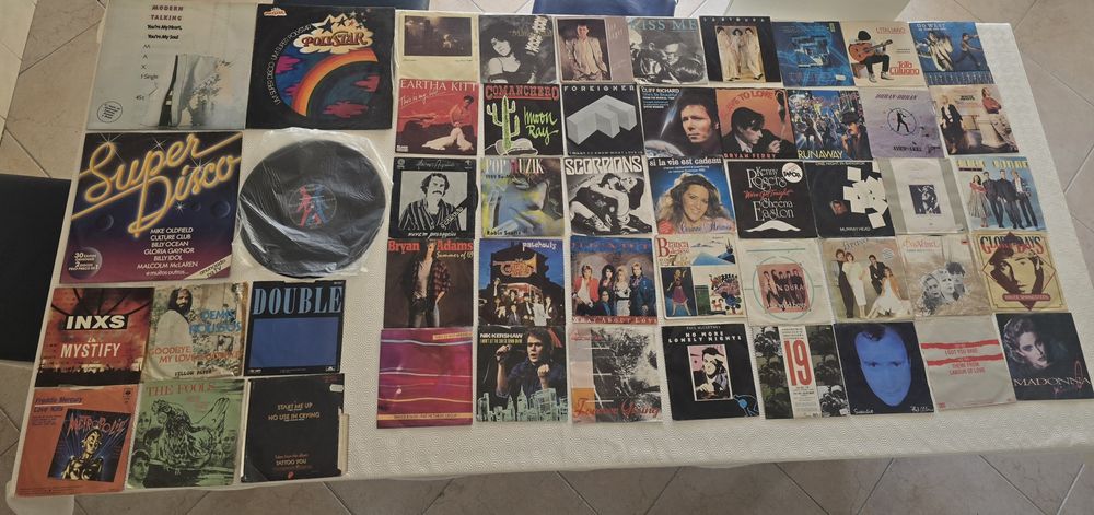 190 discos de vinil usados e antigos