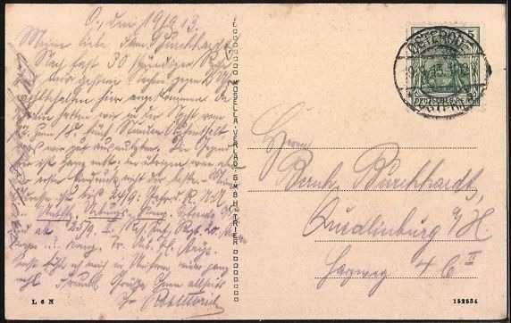 OSTRÓDA Osterode Drewenzbucht parowiec łódź 1913