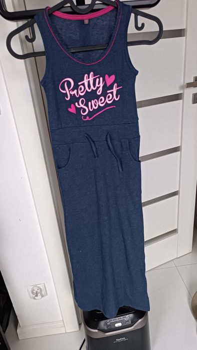 Nowa długa sukienka maxi dla dziewczynki 5/6 cleve 110/116