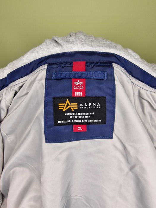 Nowa kurtka Alpha Industries MA-1 TT Hood Custom new navy rozm XXL