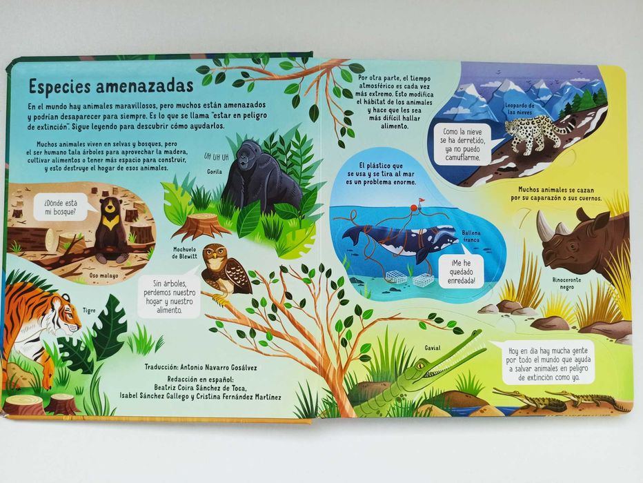 Animales en peligro de extinción - Usborne po hiszpańsku