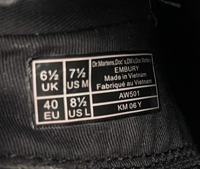 Dr. Martens Embury Skorzane UK 6.5/ EU 40