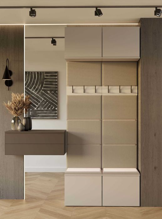 WIESZAK Podwójny HAGA II 2W Szafka Do Przedpokoju 238x100x35cm KASZMIR