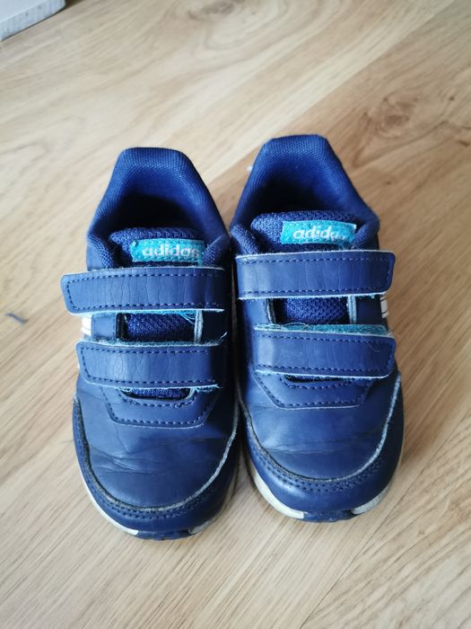 Buty sportowe adidas granatowe 24 szeroka stopa wysokie podbicie