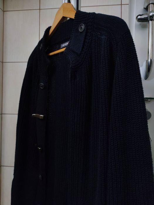 Sweter sweterek klasyczny Devred XL L kardigan czarny materiałowy bawe