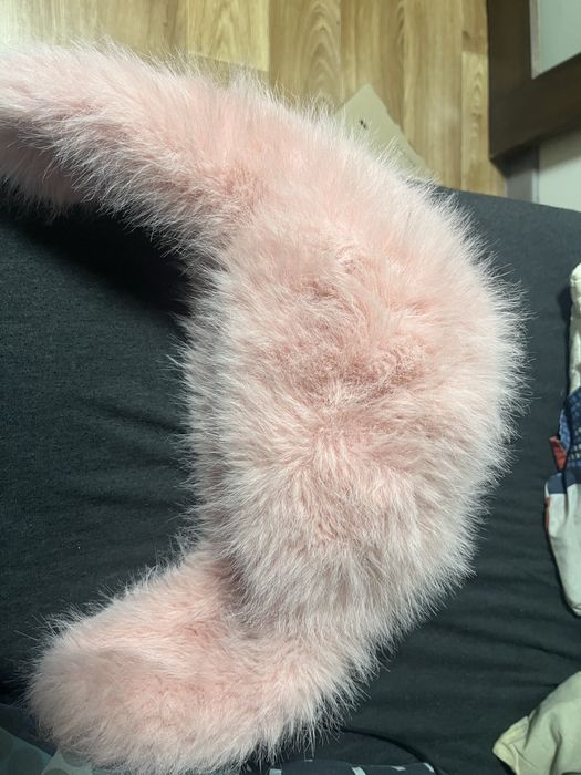 шапка ушанка розовая