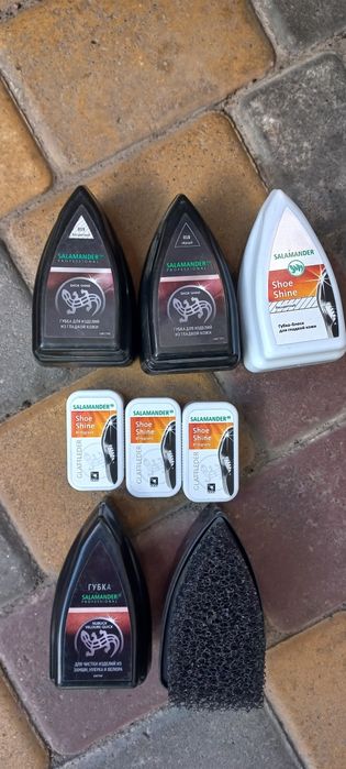 Salamander обувная косметика для замшевой , гладкой и ласковой кожи.