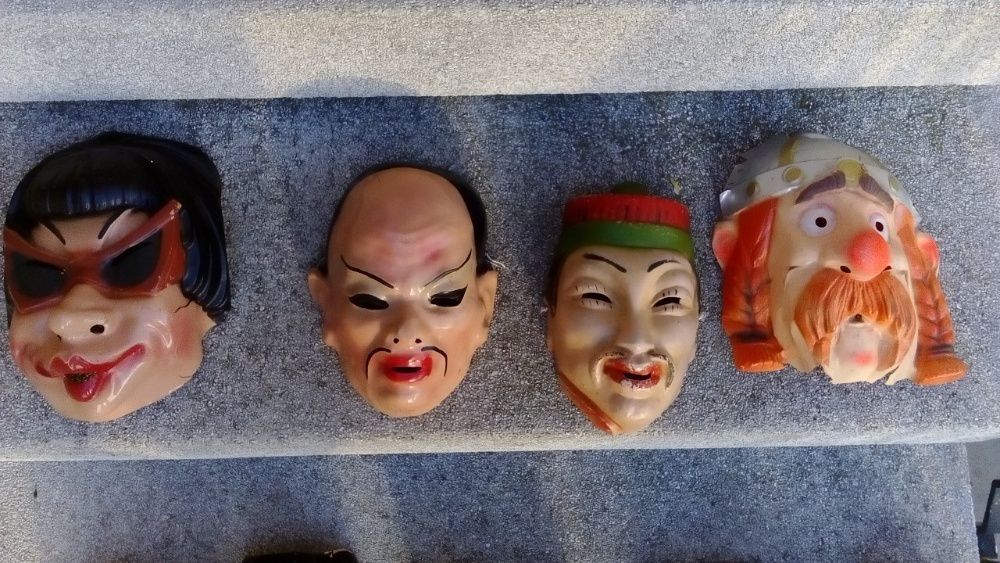 Mascara vintage de teatro e carnaval originais muito antigas 1940/50