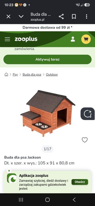 Buda dla psa nowa.