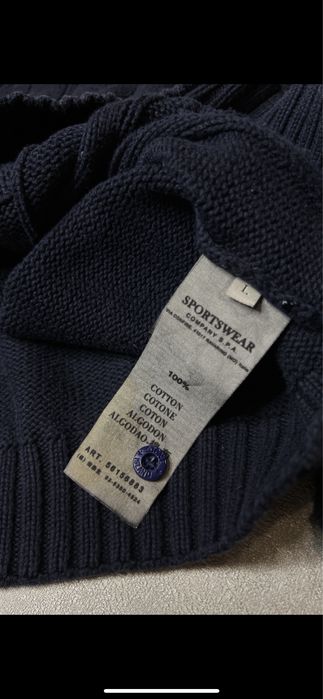 свитер stone island винтаж оригинал редкая линейка с синим патчем L