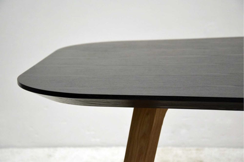 Mesa de jantar preta Fresno