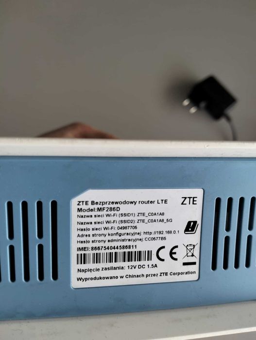 Router LTE 4G z Wi-Fi ZTE MF286D