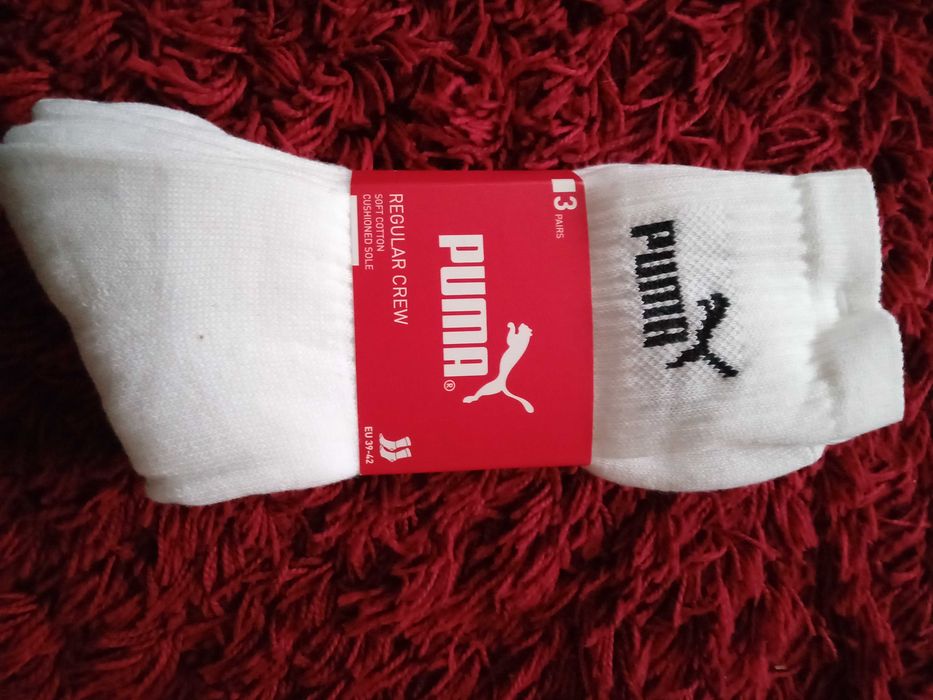 Nowe Skarpety białe puma