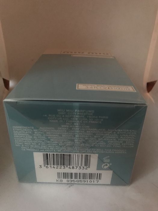 MIU MIU L,Eau Rosee 100 ml