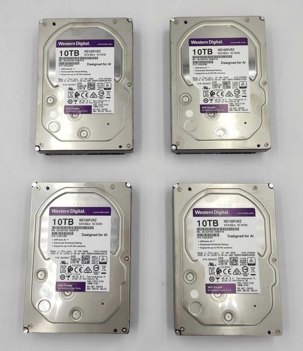 Dyski twarde HDD 10 TB 3,5" SATA | Western Digital (WD Purple)