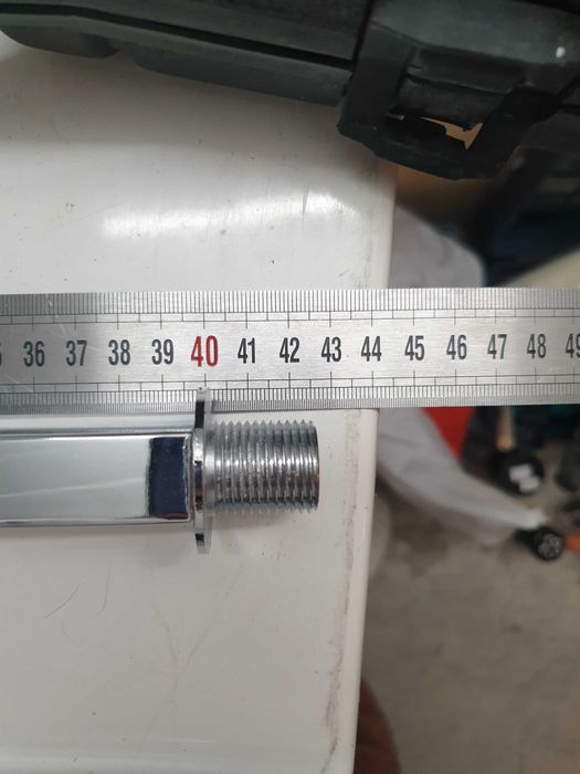 Conjunto Chuveiro / Rega de Duche Quadrado Cromado com Braço de Parede
