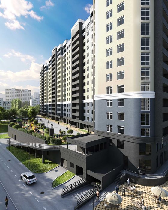 Продаж 2кім. квартири 75м2 ЖК "Борисо-Глібський 2" Підземний паркінг. Бомбосховище. Розстрочка 30 місяців