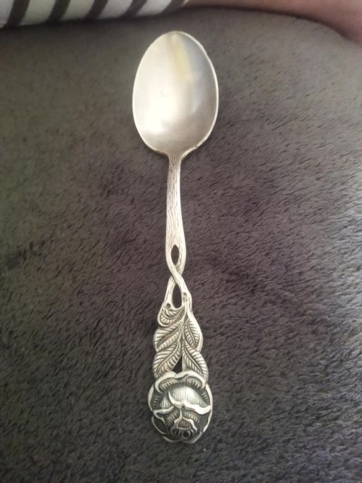 Łyżeczka do cukru srebna 100