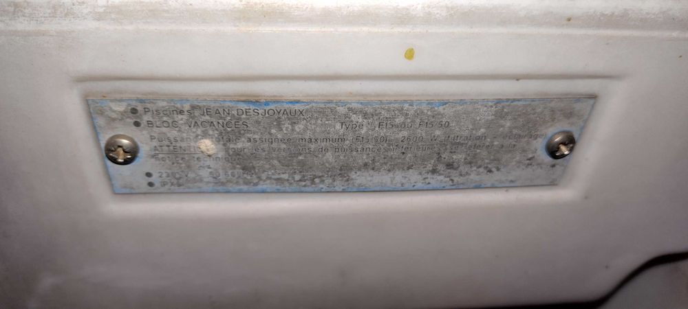 Był basen. Nie ma basenu. Został Filtr Basenowy Desjoyaux F15 F15/50