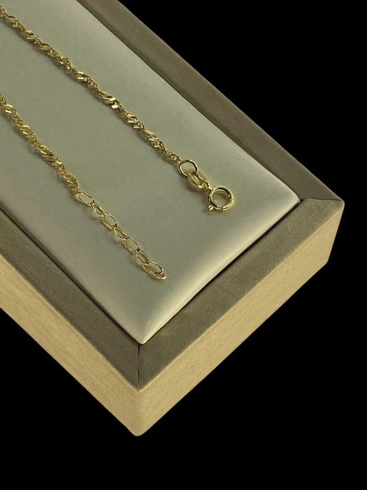 Bransoletka singapur ZŁOTO p375 w0,62g 18,5cm nienoszona
