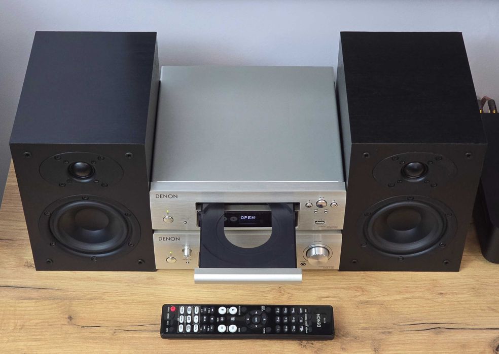 Denon D-F109 Idealny Stan Amplituner CD USB MP3 Pilot Kolumny