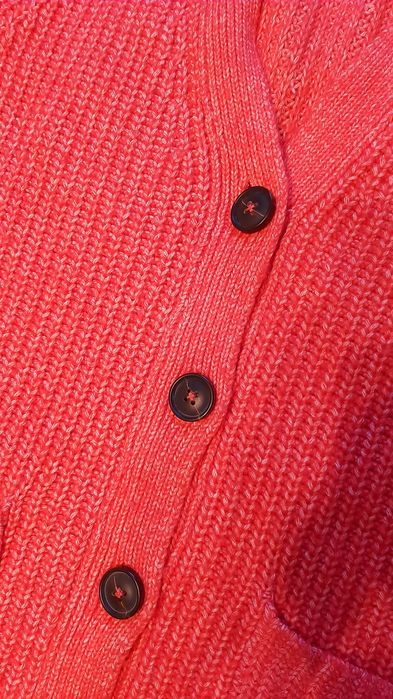 Красивый очень тёплый кардиган Tom Tailor с карманами, размер 56