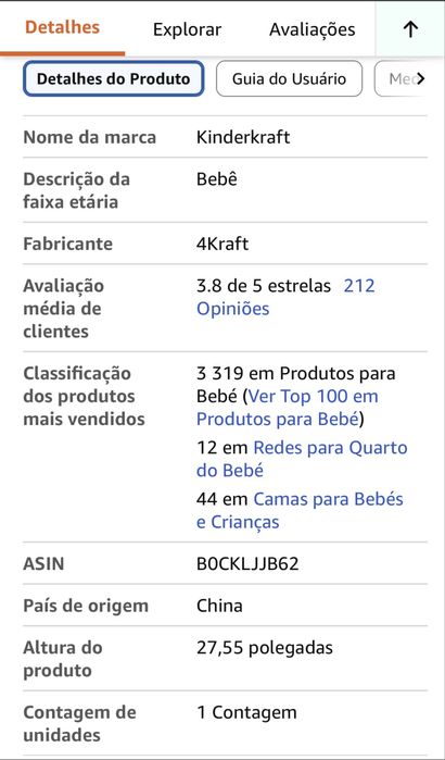 Kinderkraft Rede LUMI 2, balanço elétrico para bebés