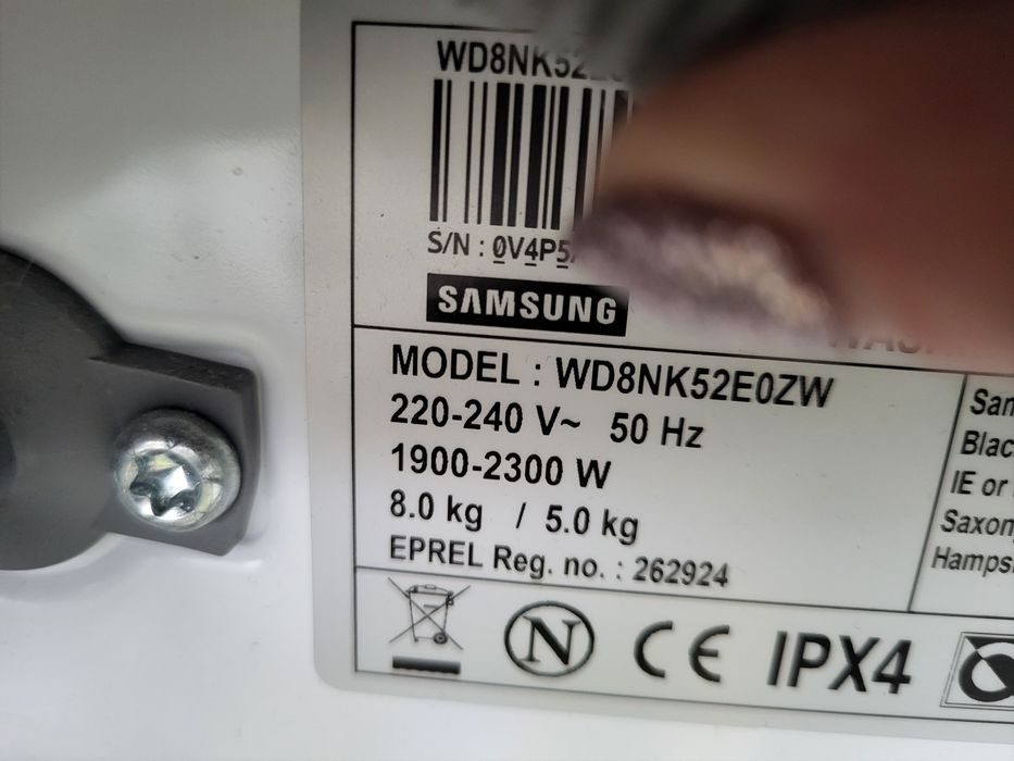 Pralkosuszarka Samsung WD8NK52E0ZW