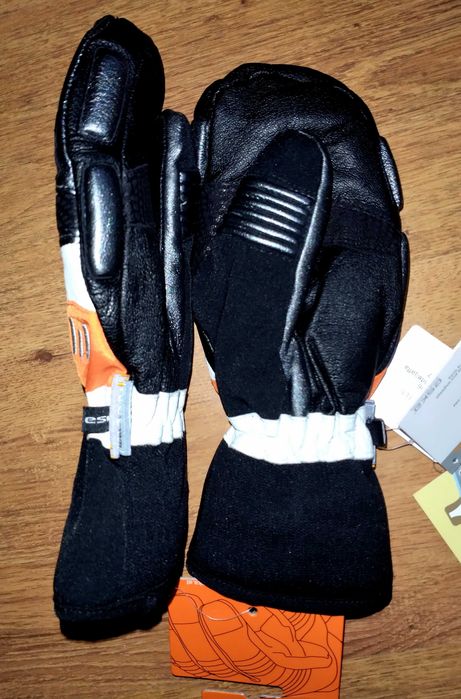 Rękawice ŁAPAWICE snowboard ESKA Austria Waterproof skóra roz 7 S