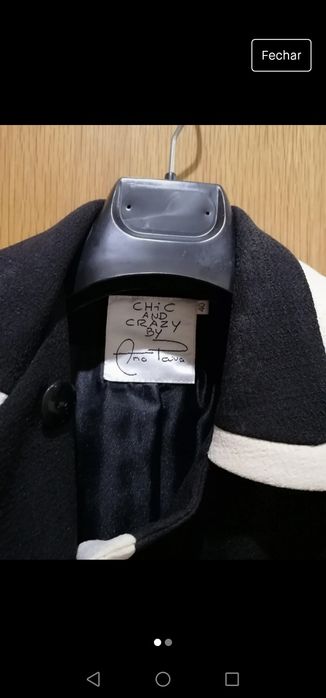 Casaco preto, como novo.