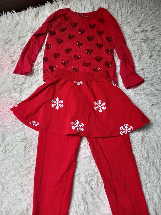 Zestaw świąteczny dziewczęcy na 5/6lat