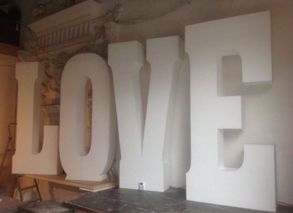 Фігури з пінопласту букви цифри