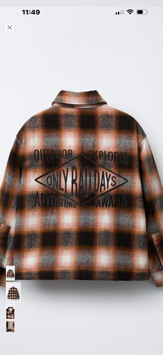 Тепла сорочка на овчині фірми Zara,розмір 128 см