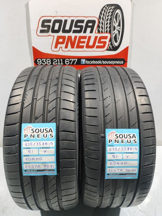 2 pneus semi novos 235-35R19 kumho - Oferta dos Portes