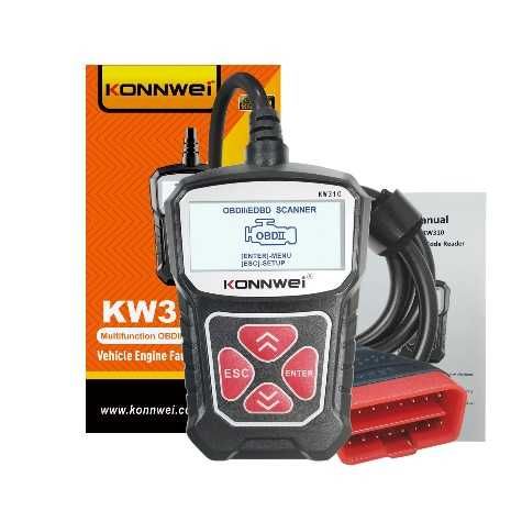 Автомобильный диагностический сканер Konnwei KW310 OBD2 (русский язык)