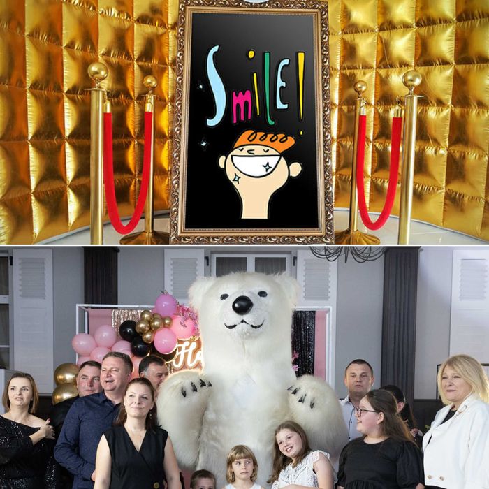 Biały miś / Fotobudka 360 / Fotolustro / Ciężki dym / Wiatraki iskier