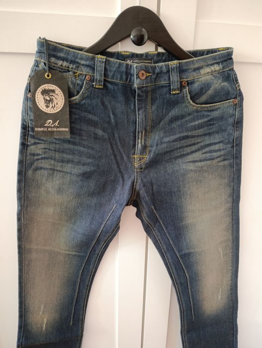 Jeansy męskie premium Daniele Alessandrini stretch rozm. M