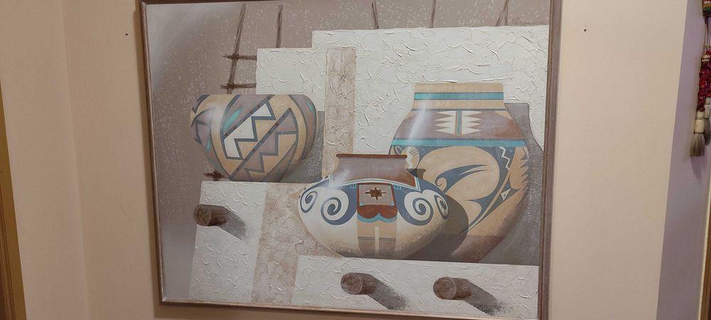 Duży obraz, olej, płótno