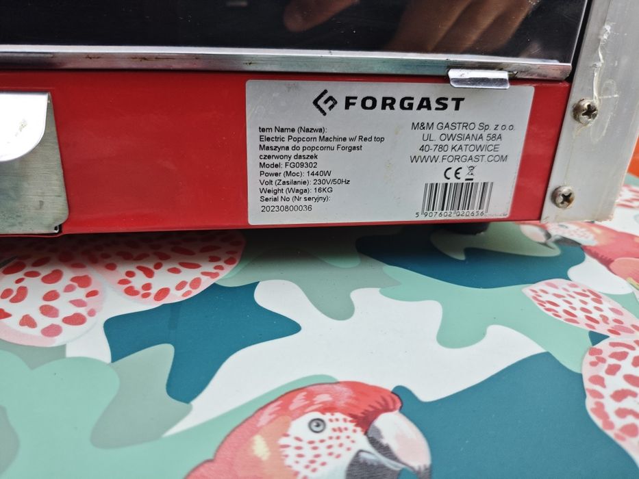 Maszyna do popcornu Forgastro