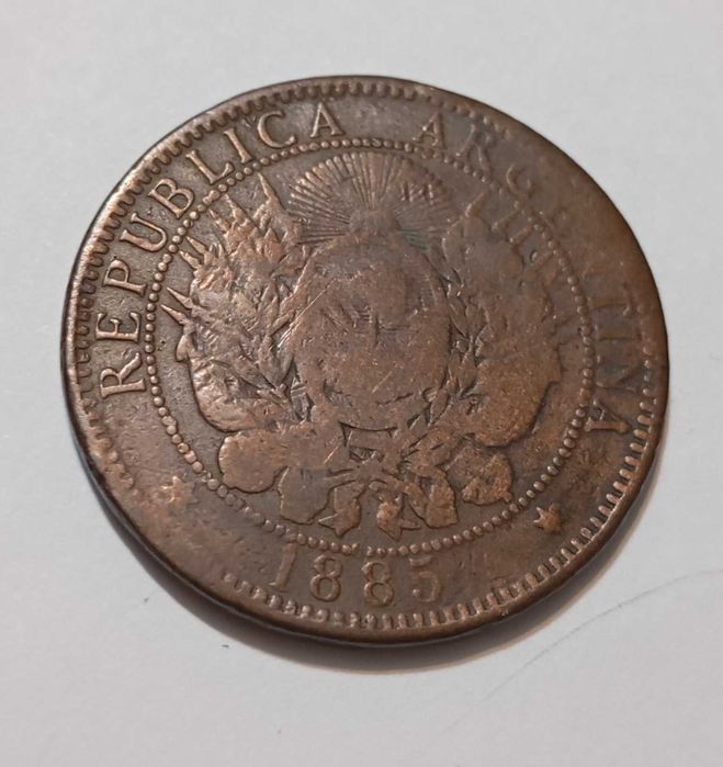 Moeda antiga. Do ano 1885.