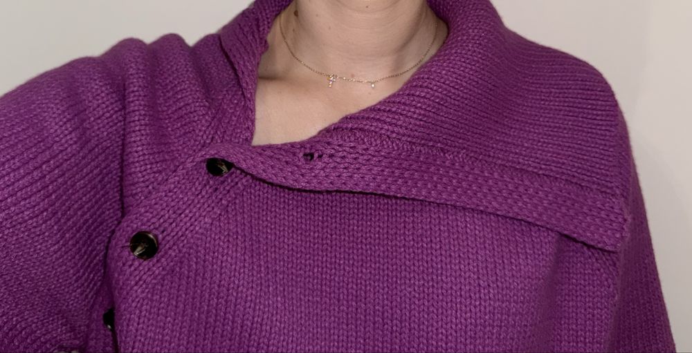 Camisola de malha lilás - Zara