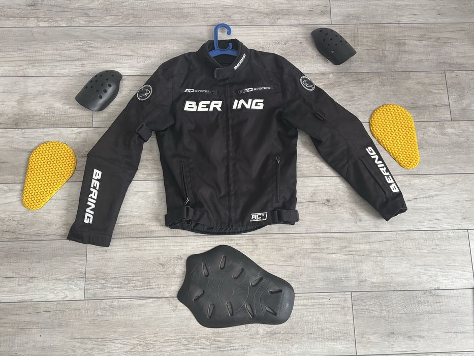 Мотокуртка текстильна Bering Опух чорна, розмір M