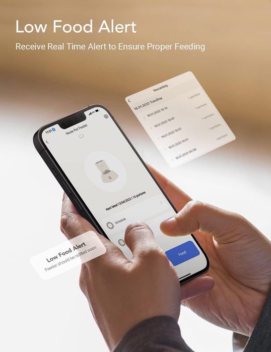 Nooie NPF01 Inteligentny podajnik karmy dla psów i kotów