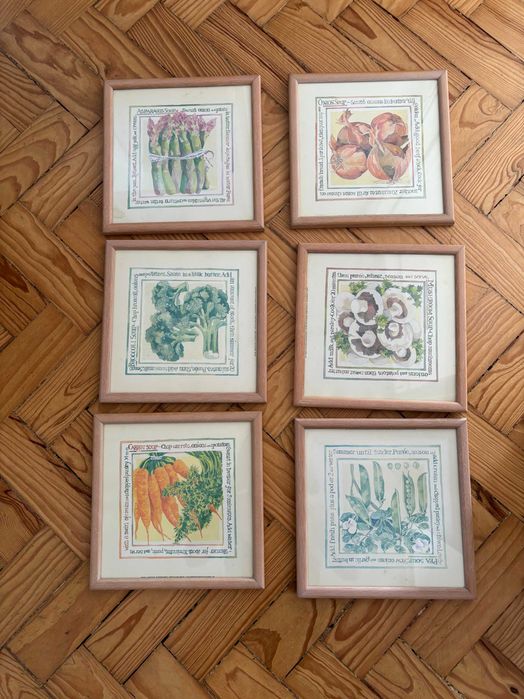 colecção de quadros cozinha