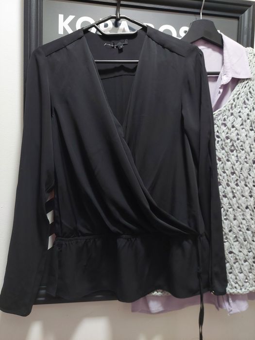 Czarna, elegancka, wieczorowa bluzka #new